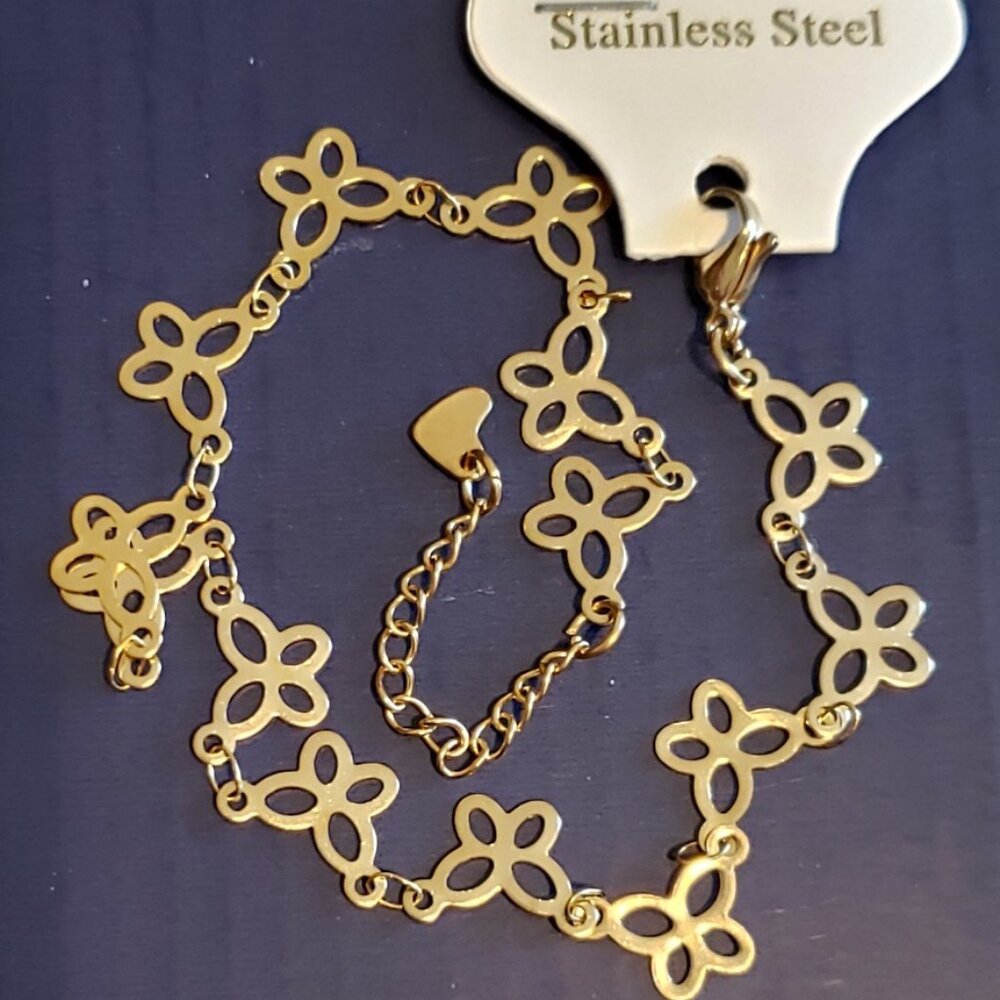 Brand-New Stainless-Steel Anklet